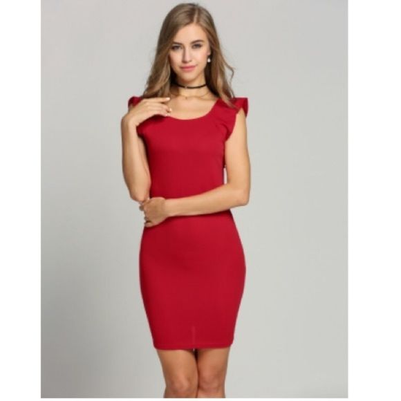 Brand New Sexy Red Cocktail Dress - Picture 4 of 4